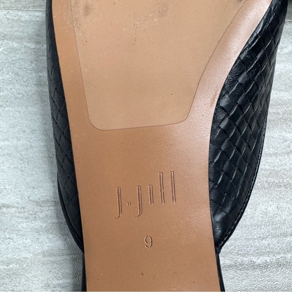 J. Jill Embossed Leather Pointy Toe Flat Mules Womens Size 9 - Picture 12 of 13